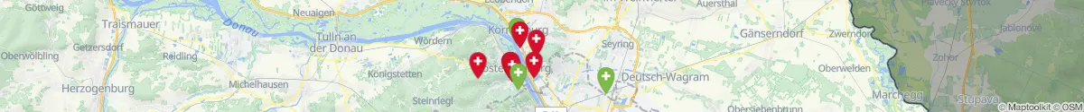Map view for Pharmacies emergency services nearby Langenzersdorf (Korneuburg, Niederösterreich)